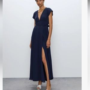 Babaton Lexia maxi dress Size XS, navy blue